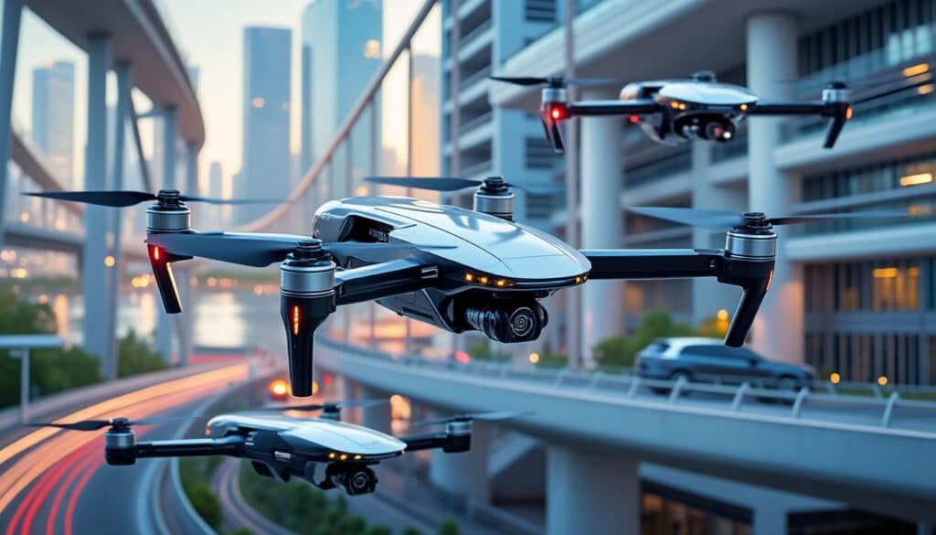 découvrez comment les drones révolutionnent l'inspection des infrastructures civiles grâce aux technologies high-tech pour plus de sécurité et d'efficacité.