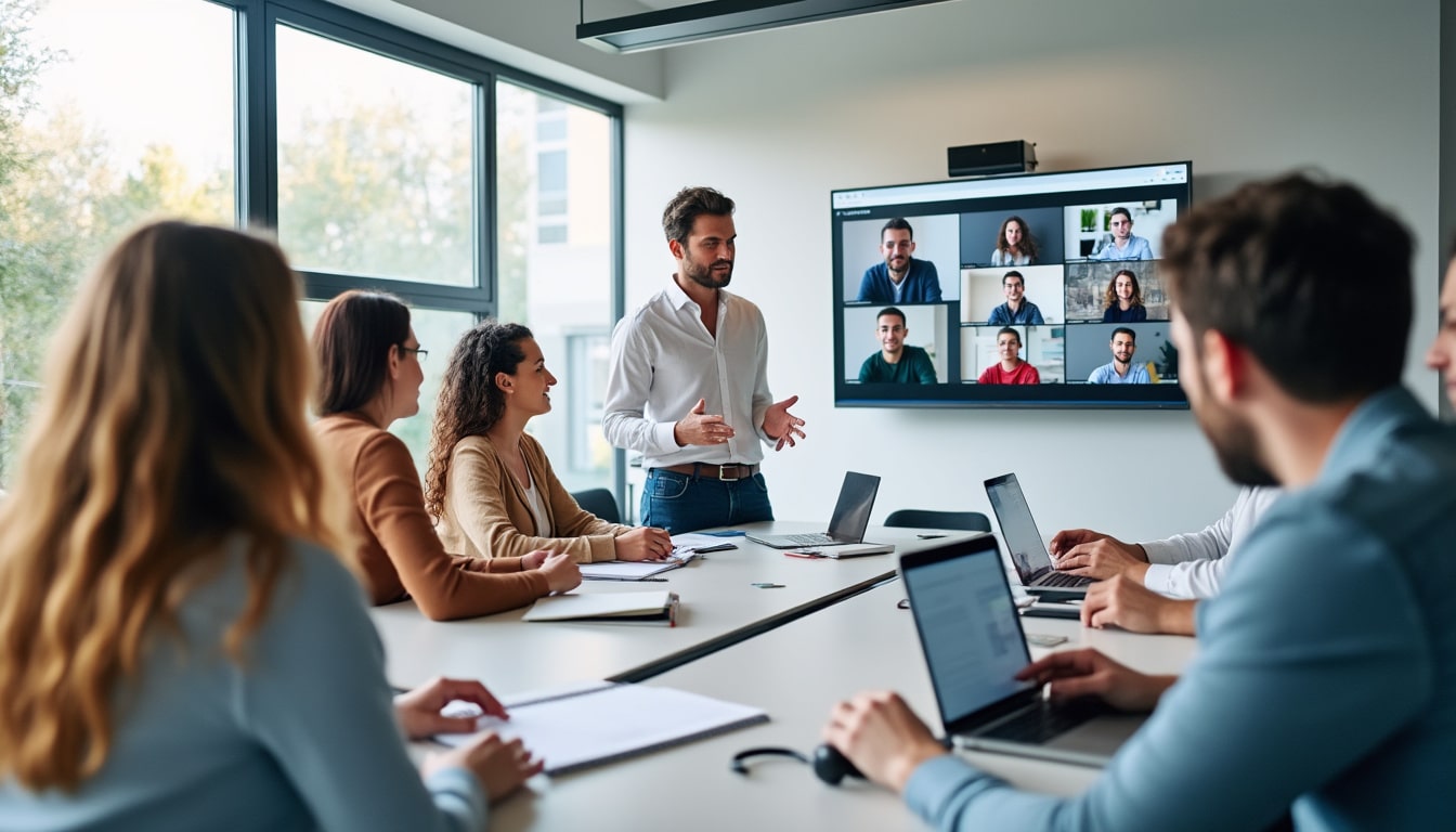 découvrez les modalités d’une formation hybride : alternance entre cours en présentiel et à distance, outils numériques, organisation et accompagnement des apprenants.